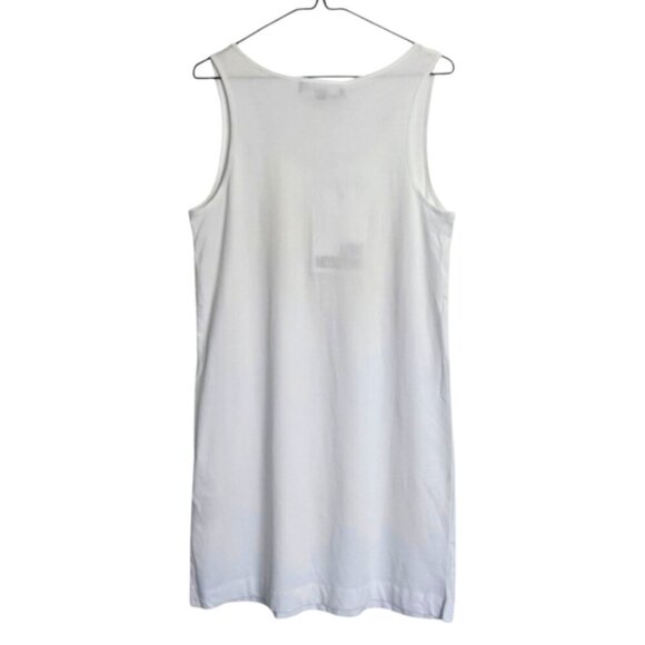 Love Moschino White Graffiti Effect Mini T-shirt Dress Size 6 - Picture 2 of 6